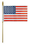 American Flags On A Stick