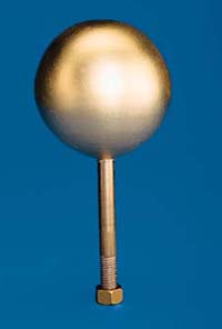 Gold Leaf Aluminum Flagpole Ball