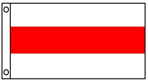 red and white flag