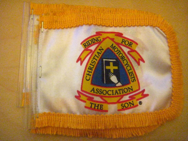 Christian Motorcyclists Antenna Flag
