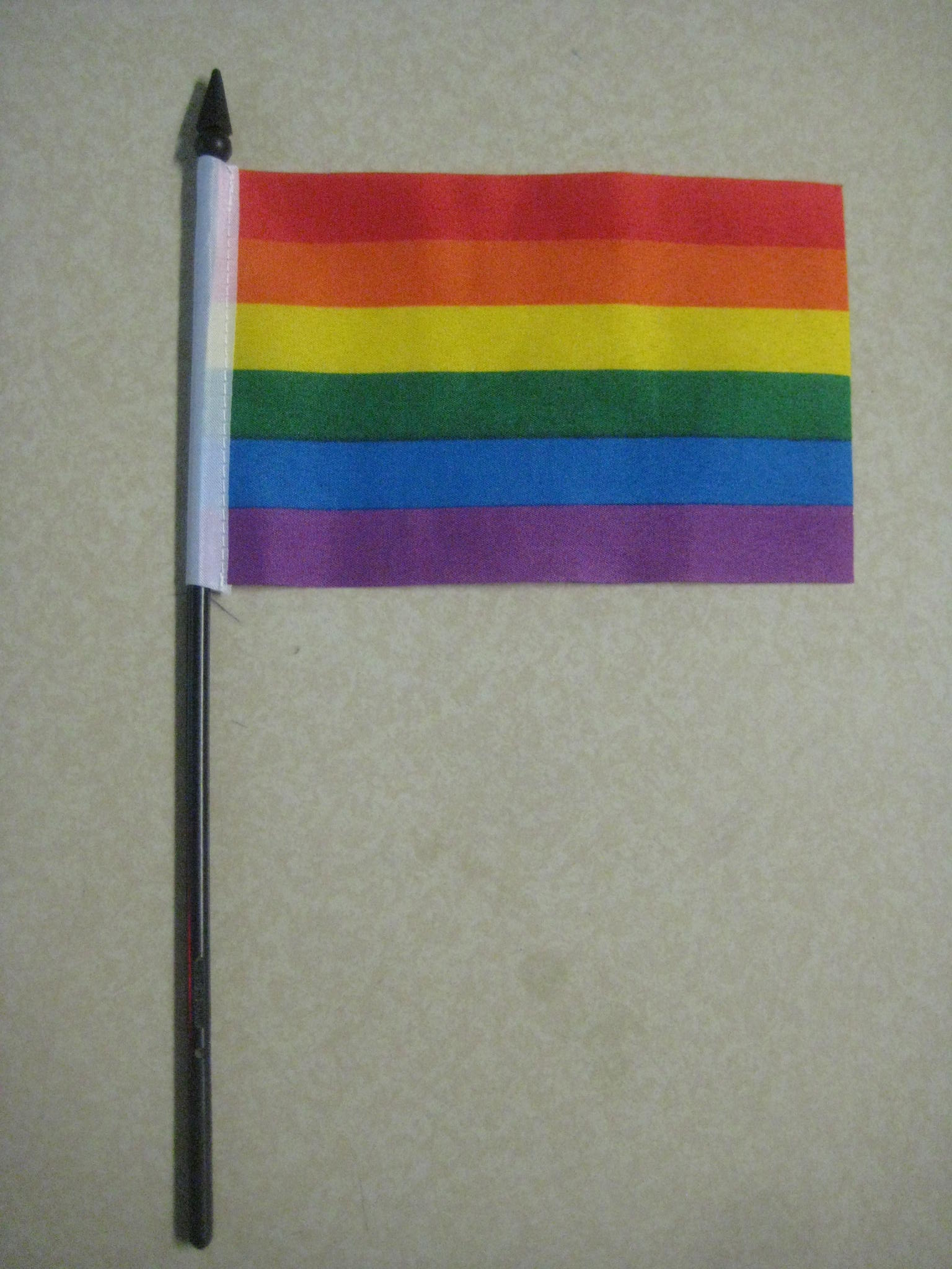 Rainbow hand flag