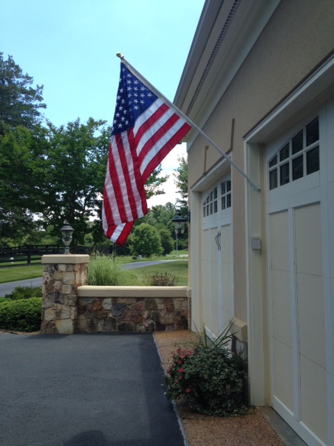 american flag mount