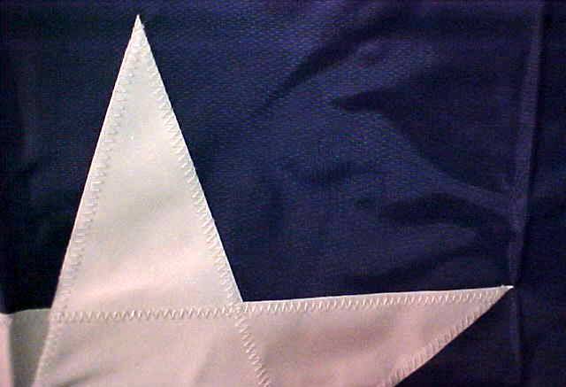 Sewn Texas flag